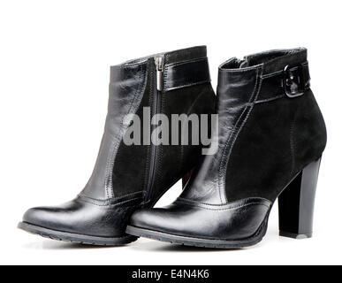 Female leather boots Stock Photo