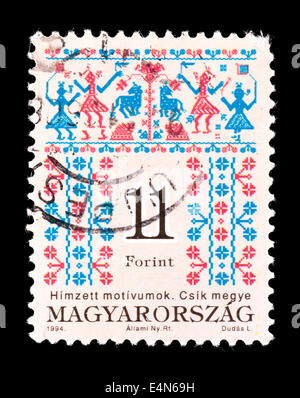 Postage due stamp from Hungary. Stock Photo