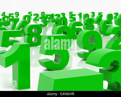 green figures Stock Photo