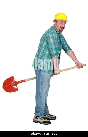 A tradesman's broomstick Stock Photo