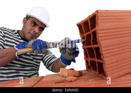 Bricklayer Stock Photo