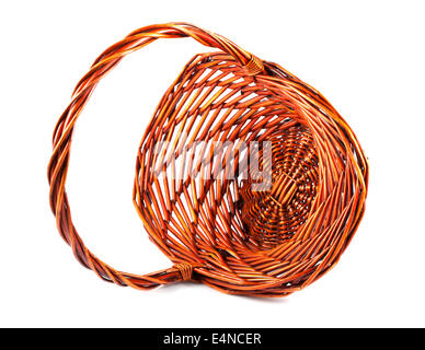 Empty wicker basket Stock Photo