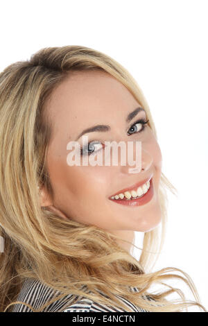 Attractive vivacious blonde woman Stock Photo