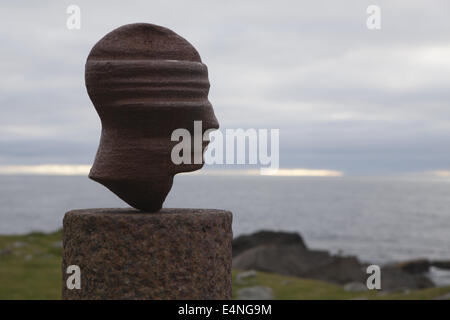 Sculpture Head, Vestvågøy; Norway Stock Photo