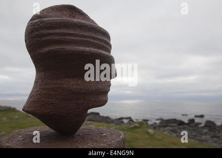 Sculpture Head, Vestvågøy; Norway Stock Photo