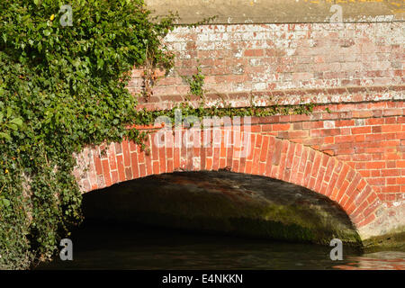 detail of red brick bridge Stock Photo