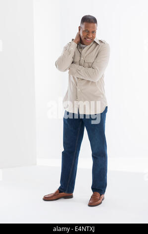 Portrait of mature man, studio shot Stock Photo