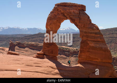 Delicate Arch in the Arches National Park Utah USA Stock Photo