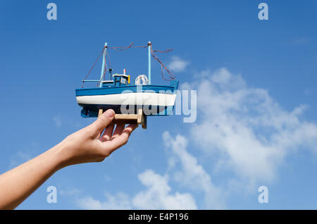 Hand Made Wooden Model Boat Stock Photo 1498195142