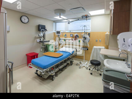 Empty Hospital Emergency Room Stock Photo