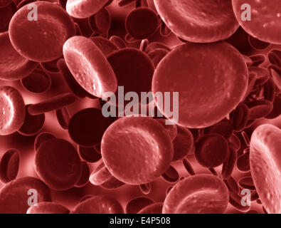 Close up image of red blood cells Stock Photo