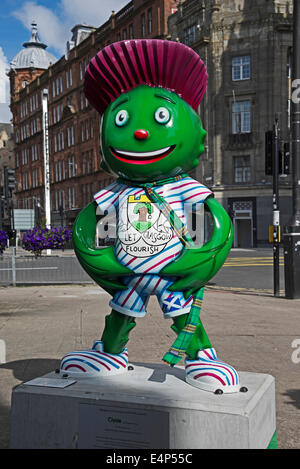 The mascot (Clyde) for the Glasgow commonwealth games 2014 in Glasgow ...