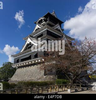 Kumamoto Castle in Kumamoto City, Kumamoto Prefecture, Kyushu, Japan Stock Photo