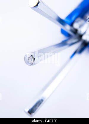 Picture of an allen tool. Picture of detail. Stock Photo