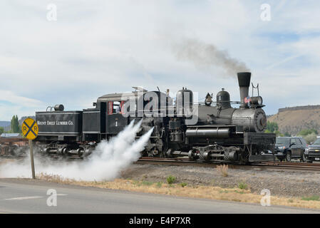 Mount Emily Lumber Co. Shay #1, City of Prineville Railway Fourth of July celebration, Prineville, Oregon 14074 61663 Stock Photo