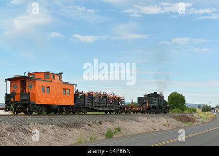 Mount Emily Lumber Co. Shay #1, City of Prineville Railway Fourth of July celebration, Prineville, Oregon 14074 61685 Stock Photo