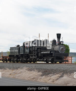 Mount Emily Lumber Co. Shay #1, City of Prineville Railway Fourth of July celebration, Prineville, Oregon 14074 61675 Stock Photo