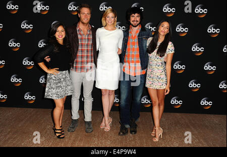 Los Angeles, California, USA. 15th July, 2014. Chloe Wepper, Jake McDorman, Analeigh Tipton, Nicolas Wright, Jade Catta-Preta attending the 2014 Television Critics Association Summer Press Tour - Disney/ABC Television Group held at the Beverly Hilton Hotel in Beverly Hills, California on July 15, 2014. 2014 Credit:  D. Long/Globe Photos/ZUMA Wire/Alamy Live News Stock Photo