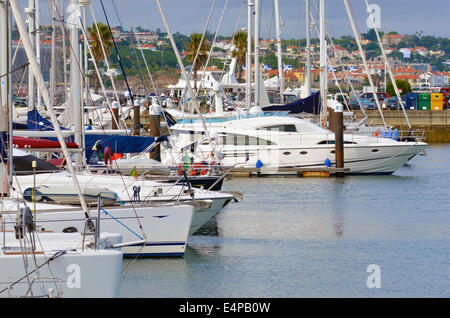 boats in the marina Stock Photo