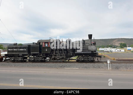 Mount Emily Lumber Co. Shay #1, City of Prineville Railway Fourth of July celebration, Prineville, Oregon 14074 61608 Stock Photo