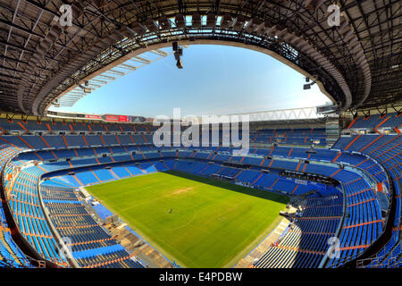 Overview, Santiago Bernabéu Stadium of the Real Madrid football club, Chamartin, Madrid, Spain Stock Photo