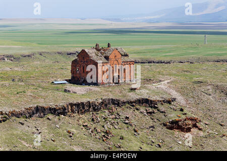 Cathedral of Ani, former Armenian capital Ani, Kars, Silk Route, Eastern Anatolia Region, Anatolia, Turkey Stock Photo