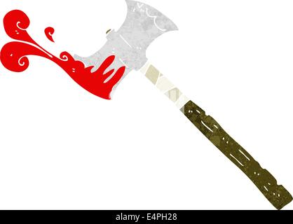 cartoon double sided axe Stock Vector