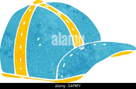 cartoon old school cap Stock Vector