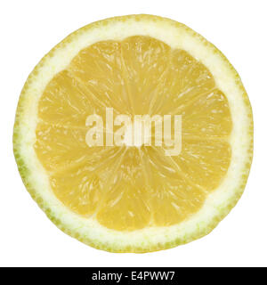 Sliced lemon isolated on a white background Stock Photo