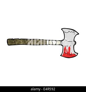 cartoon double sided axe Stock Vector