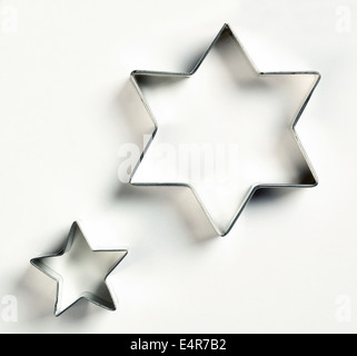 Star shaped biscuit cutters Stock Photo