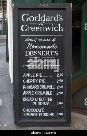 Goddards Pie and Mash Shop Cafe Greenwich London Stock Photo