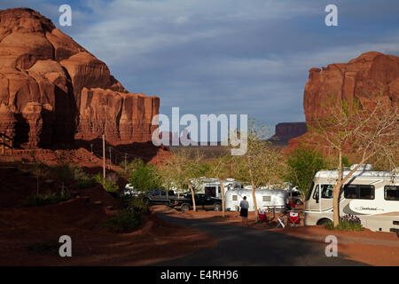 Goulding’s Campground, Monument Valley, Navajo Nation, Utah/Arizona Border, USA Stock Photo