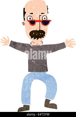 cartoon old man waving arms Stock Vector Image & Art - Alamy