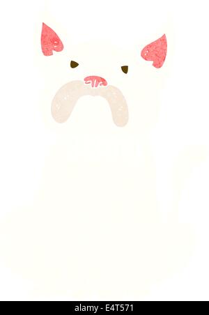 cartoon grumpy little dog Stock Vector