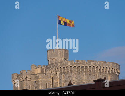Europe, UK, England, Berkshire, Windsor Castle Queen's Standard Stock Photo