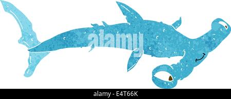 cartoon hammerhead shark Stock Vector