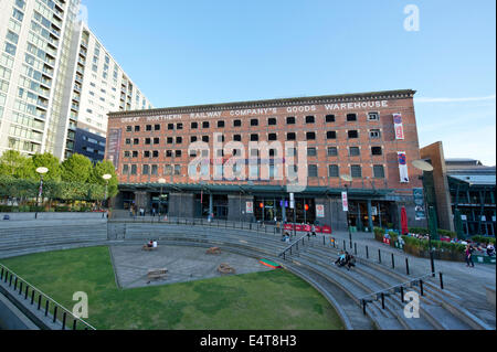 The Capital & Regional owned Great Northern Warehouse on Peter Street and Deansgate in Manchester, UK. Stock Photo