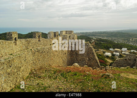Asklipiou Castle ruins, Rhodes, Dodecanese, Aegean Sea, Greece, Europe