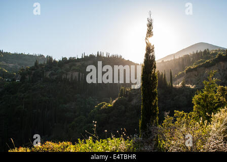 Mountain Landscape in Greece Stock Photo