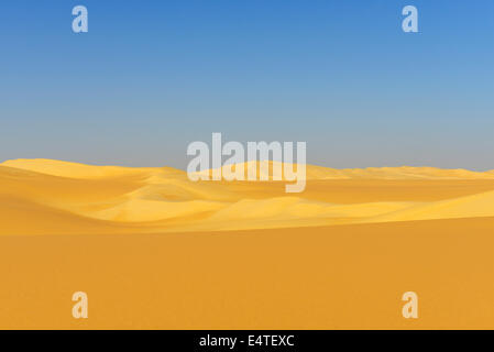 Overview of Sand Dunes, Matruh, Great Sand Sea, Libyan Desert, Sahara Desert, Egypt, North Africa, Africa Stock Photo