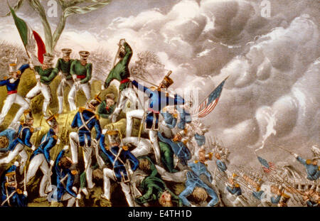 Battle of Cerro Gordo. April 18th 1847 Stock Photo - Alamy