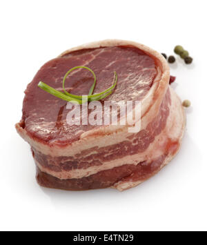 Bacon Wrapped Beef Fillet Stock Photo