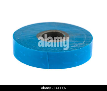 Roll of blue insulating tape Stock Photo