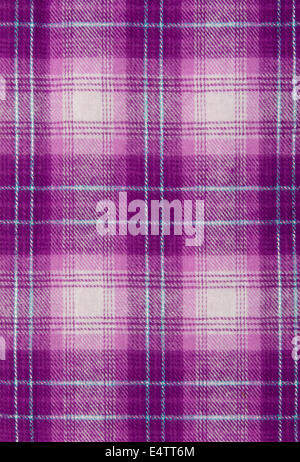 Purple cloth, checkered background Stock Photo