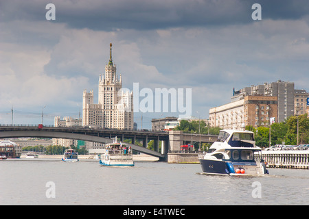 moscow river Stock Photo