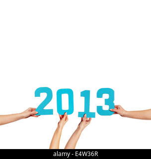 2013 New Year greeting card Stock Photo