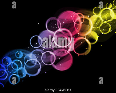 Abstract colorful circles background. Stock Photo