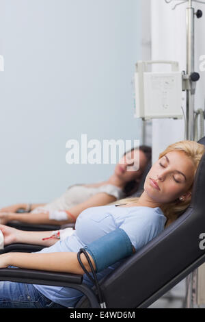 Two patients sleeping Stock Photo