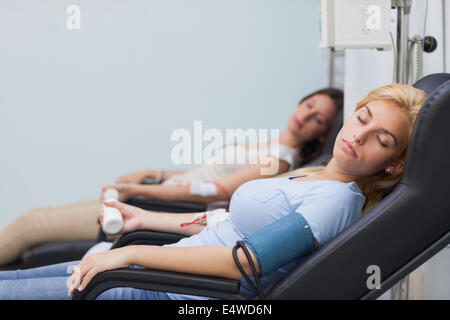 Two patients asleep Stock Photo